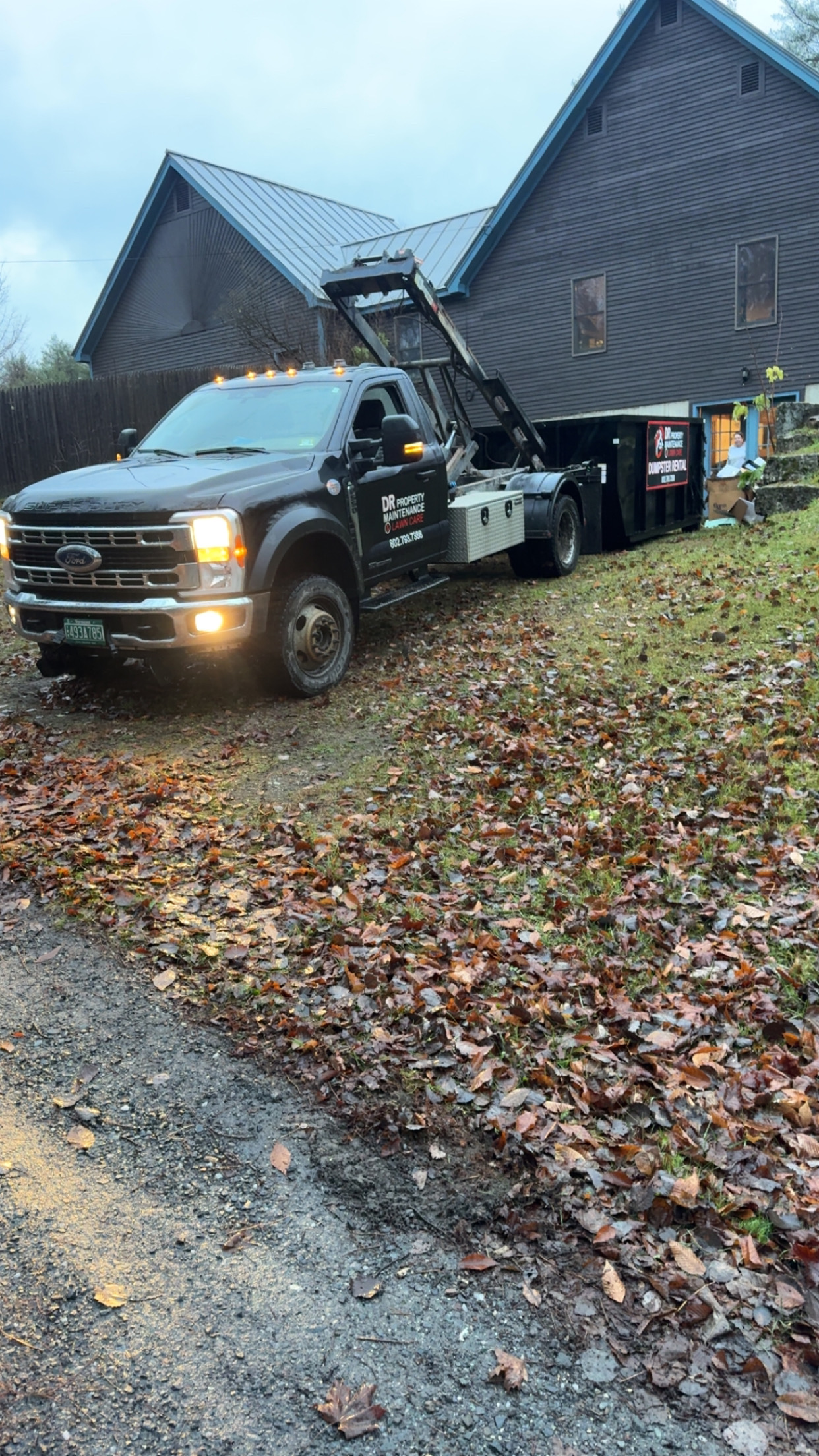 Our 2024 Ford F-550 equipped with a 15,000-pound cable winch 